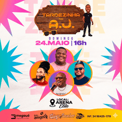 banner-evento-TARDEZINHA DO A.J - 24/05/26
