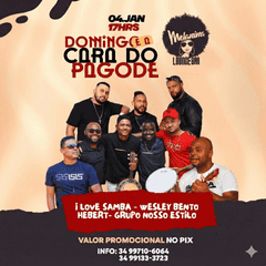 banner-evento-Domingo é a Cara do Pagode - 04/01/2026