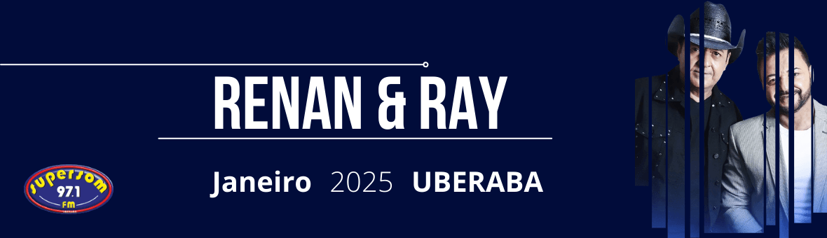 Banner promocional do eventoRenan e Ray